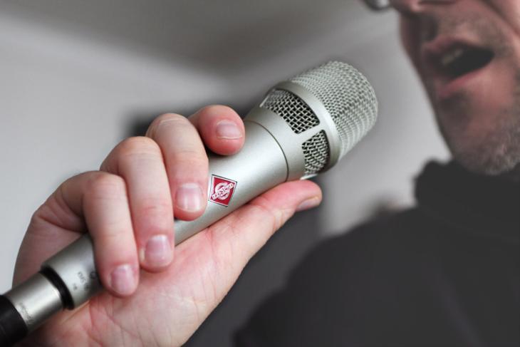 Neumann KMS 105 MT Super-Cardioid Microphone in Nickel - Andertons